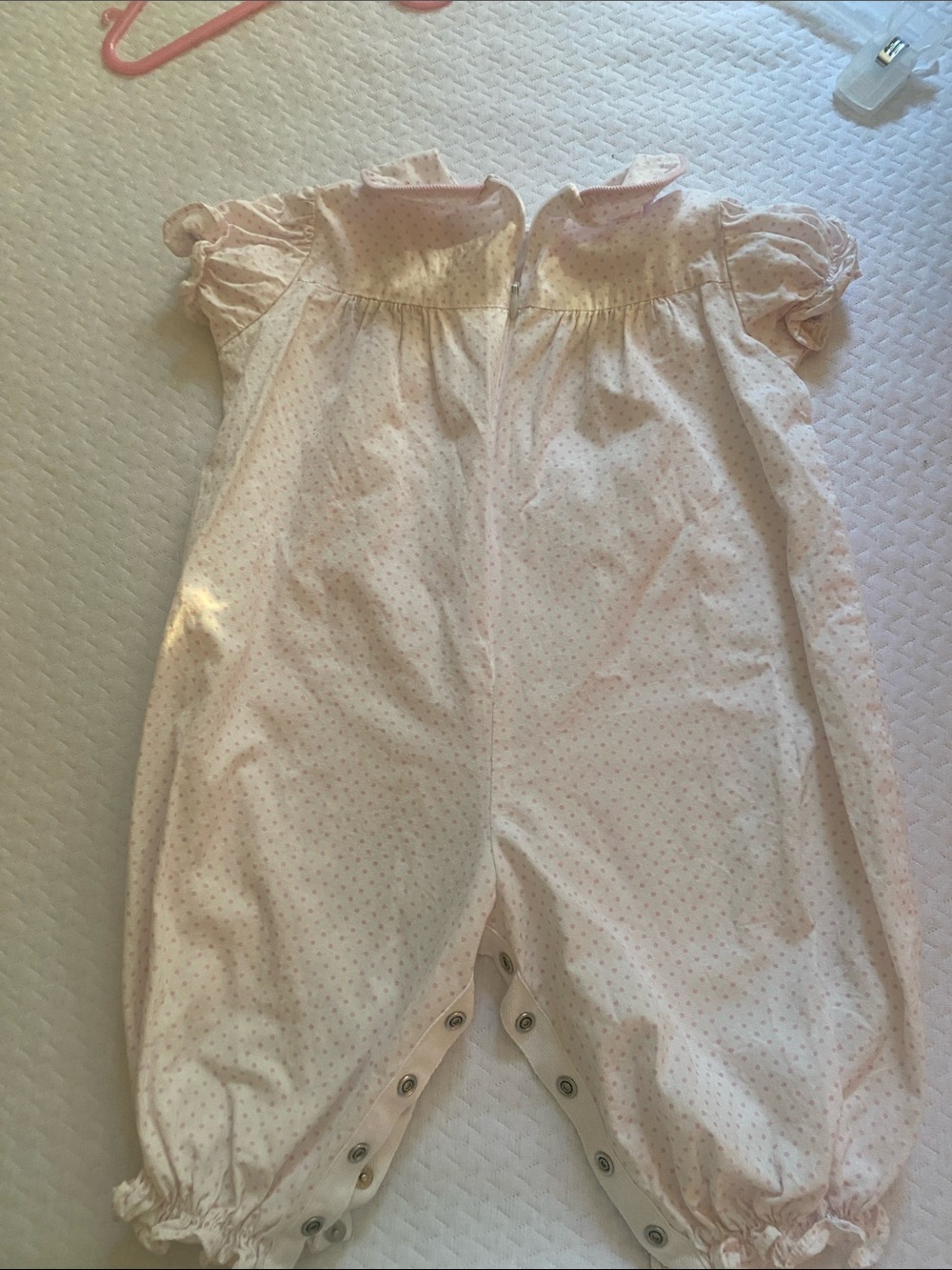 Light Pink Polka Dot Baby Girls Romper